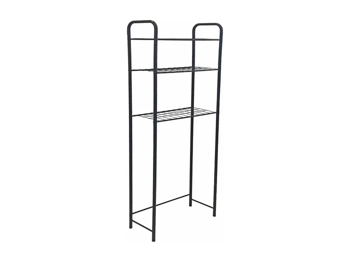 Estantería de baño de 3 niveles independiente 161 x 525 x 245 cm negro 03_0007066