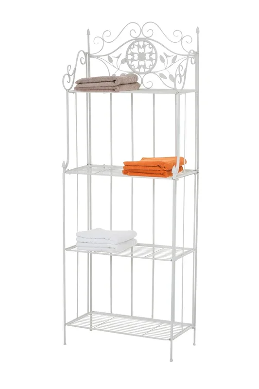 Estantería de Hierro Plegable Flora Blanco