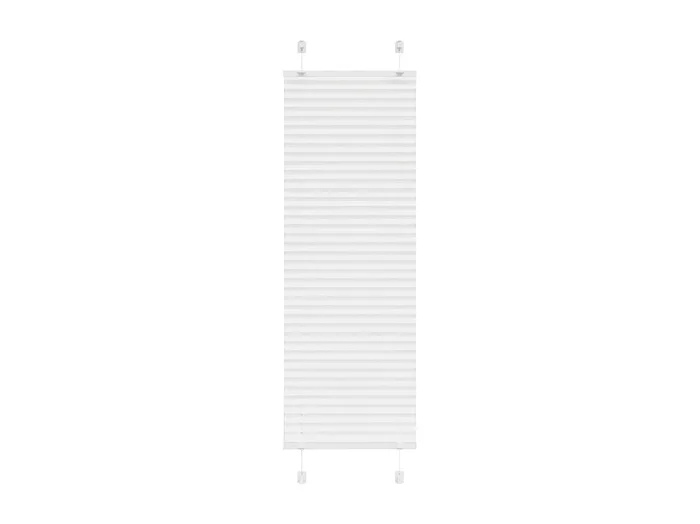 Estor plisado blanco 45×100 cm ancho tela 44,4 cm poliéster