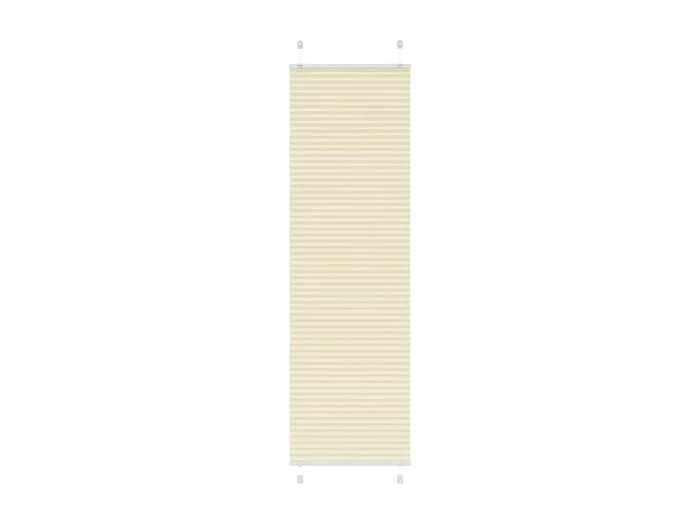 Estor plisado color crema 60×200 cm ancho tela 59,4 cm poliéster