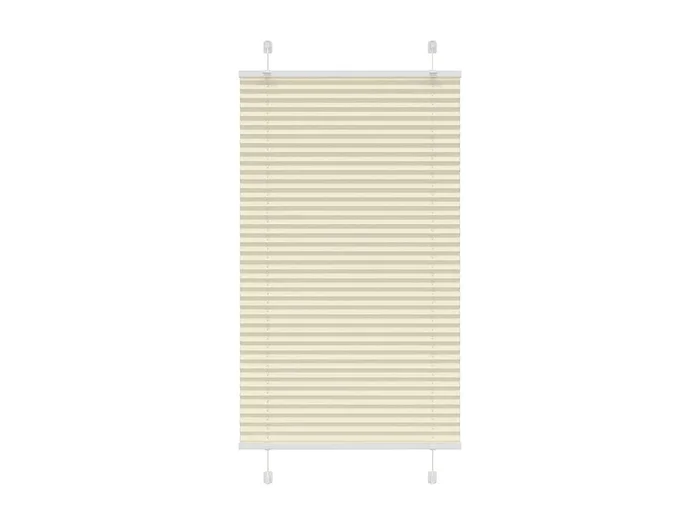 Estor plisado color crema 70×100 cm ancho tela 69,4 cm poliéster