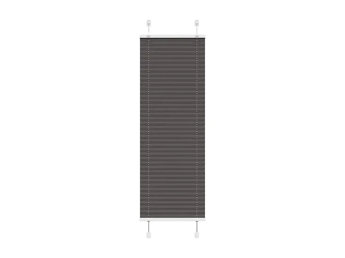 Estor plisado negro 45×150 cm ancho tela 44,4 cm poliéster
