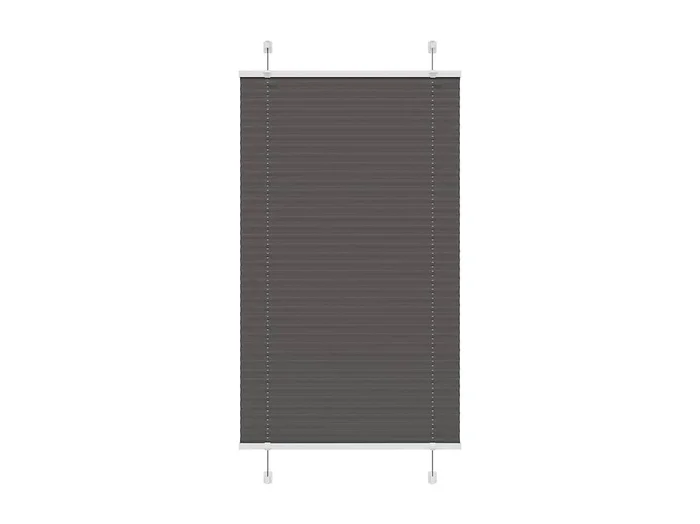 Estor plisado negro 80×100 cm ancho tela 79,4 cm poliéster