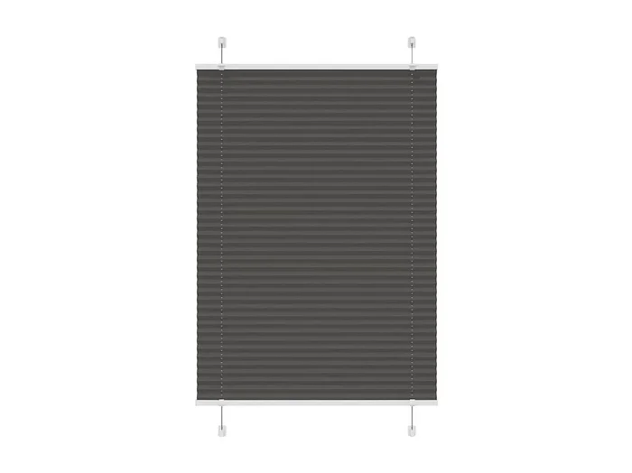 Estor plisado negro 90×100 cm ancho tela 89,4 cm poliéster