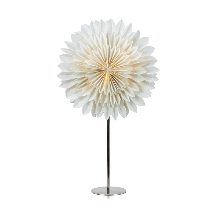 Estrella de pie Solina, Ø 35 cm blanco