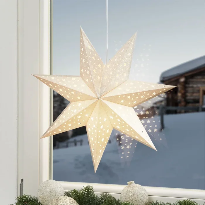 Estrella Solvalla para colgar, 45 cm, dorado