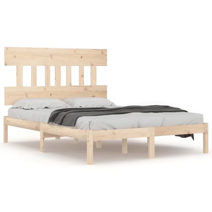 Estructura de cama de madera maciza 120×200 cm