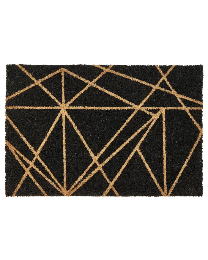 Felpudo KISOKOMA Negro 40 x 60 cm Fibra de coco