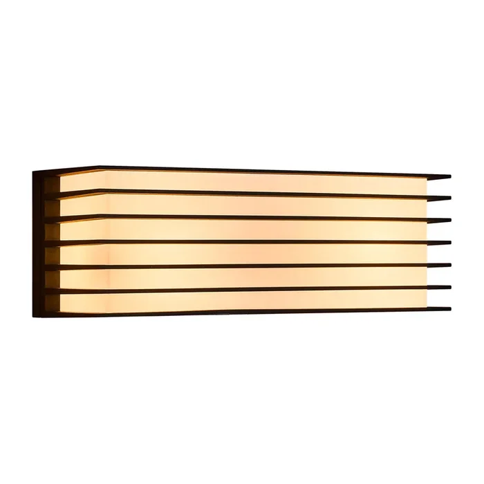 Fluktus 28 aplique de exterior con lamas, A 28,6cm