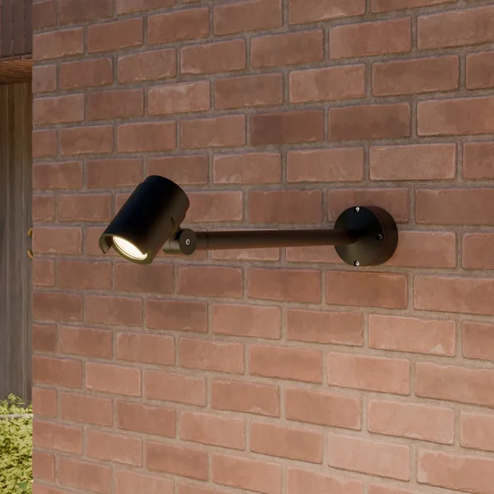 Foco de exterior Lucande LED Beatrix, 58 cm, antracita, aluminio