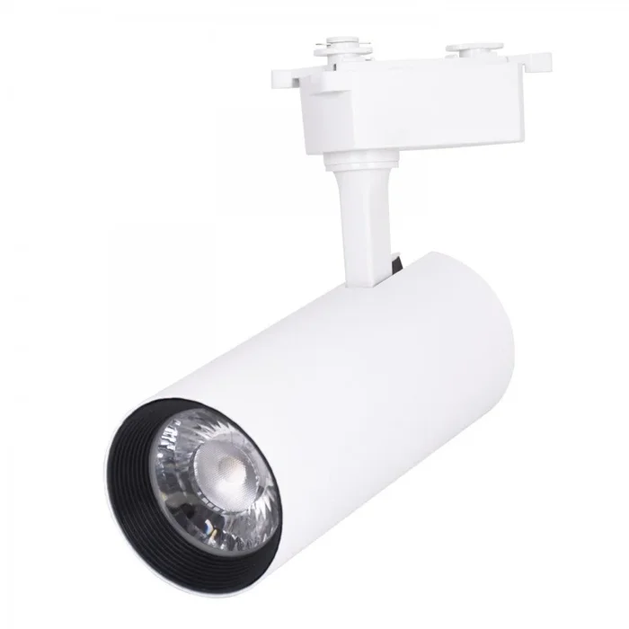 foco para rail aluminio color blanco serie line pro x2 9cm