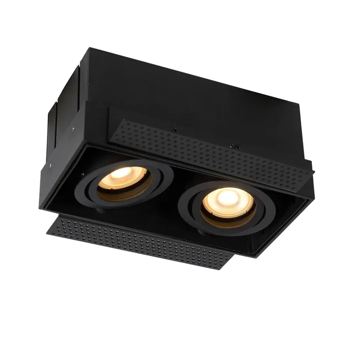 Foco Trimless, 2 luces, negro
