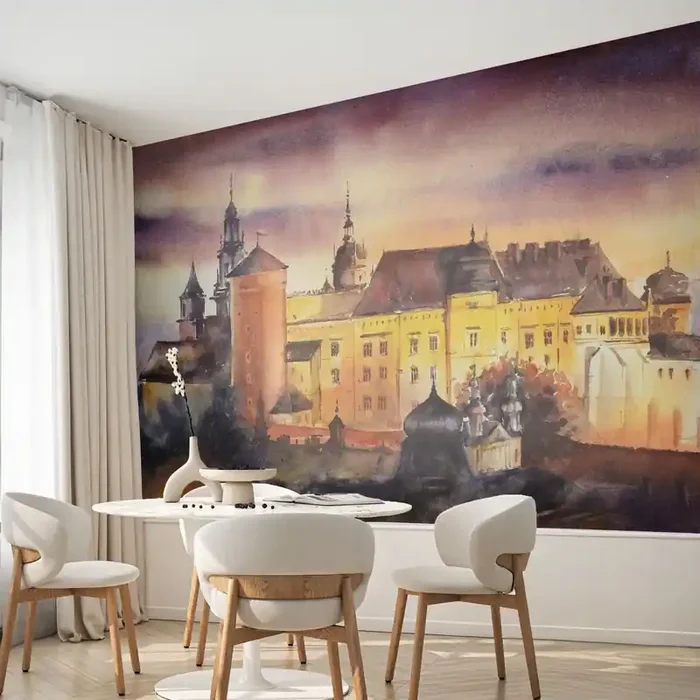 Fotomural Premium Canvas – Una historia y un cuento – Cerrar, Clásico, Arquitectura – 400×280 cm