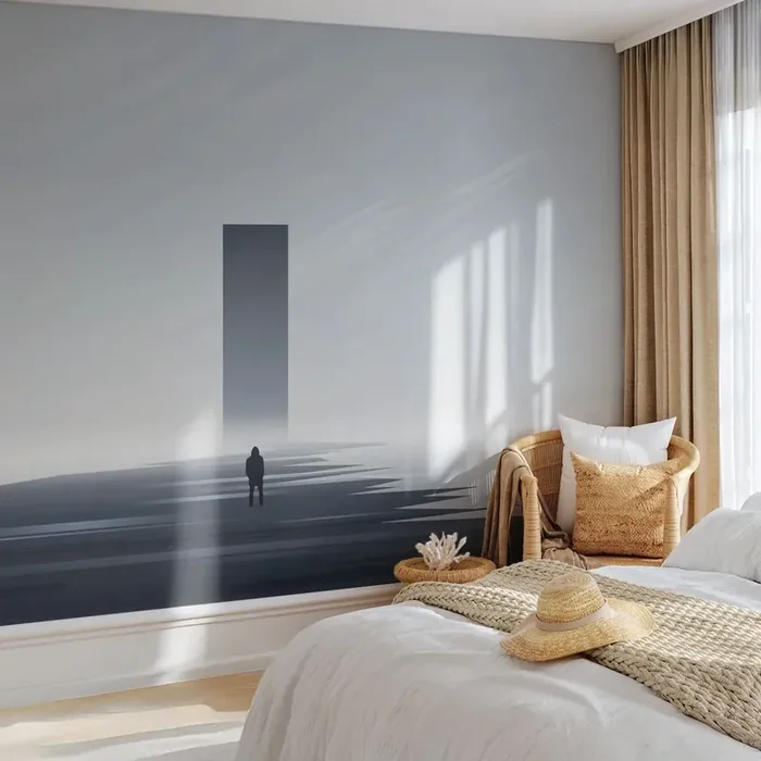 Fotomural Standard Eco – ¿Oportunidad o amenaza? – Minimalismo, Moderno, Soledad – 350×256 cm