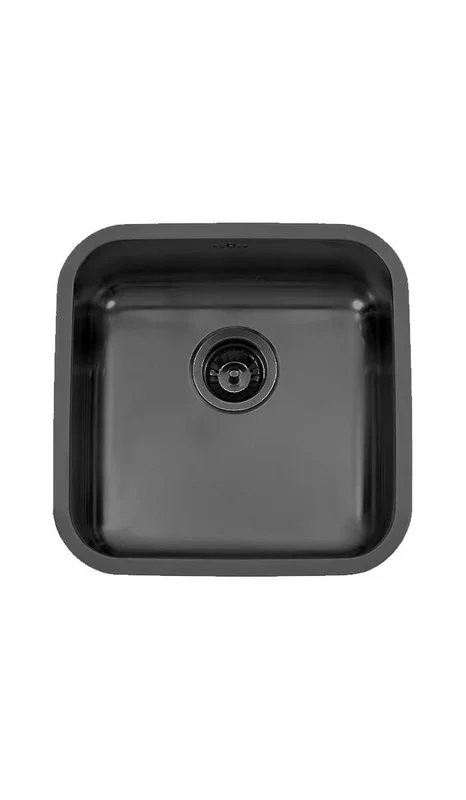 Fregadero de un seno en inox negro Mónaco 20 cm(alto) 50 cm(ancho) 45 cm(largo)