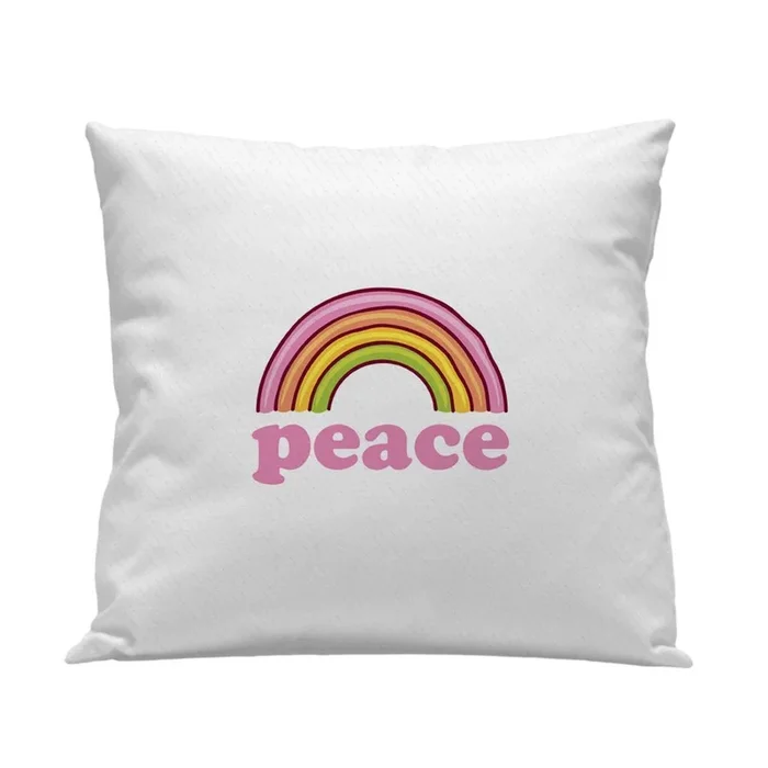 Funda cojín Infantil Peace Peace – Blanco – 50X50