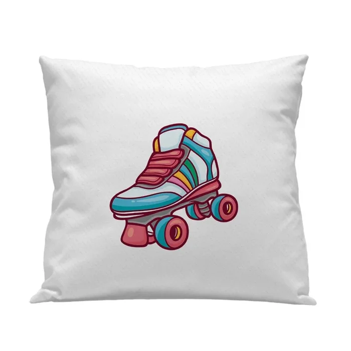Funda cojín Infantil Roller Skate Roller Roller Skate – Blanco – 50X50