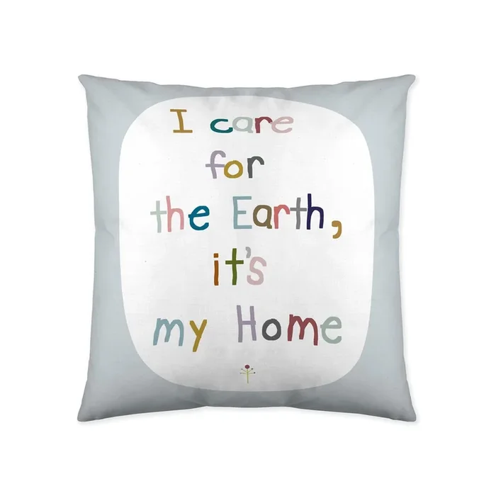 FUNDA DE COJIN VACIO SAVE THE EARTH 40×40 CM