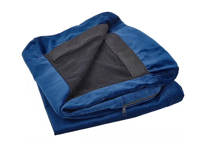 Funda de sillón BERNES Terciopelo Azul marino