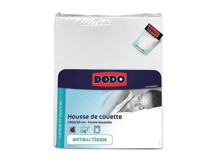 Funda nórdica – 260 x 240 cm – Algodón – Antibacteriano – Blanco