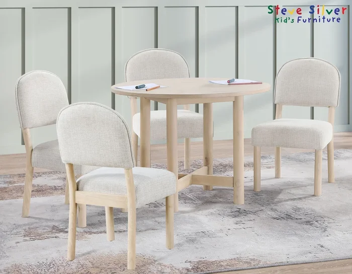 Gabby Washed Oak 5-Piece Kids Dining Table Set