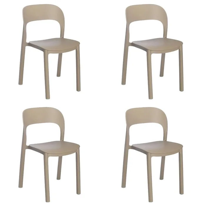 Garbar ona set 4 silla interior, exterior arena – arena