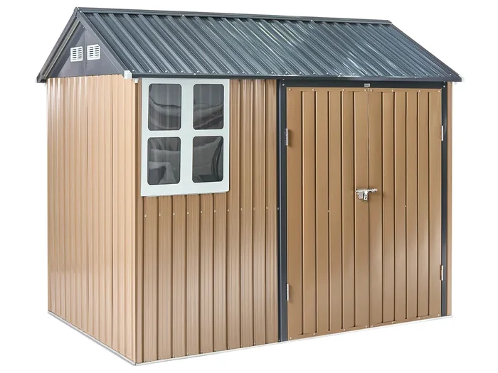 Garden Shed NOCCIANO 248 cm 161 cm Brown