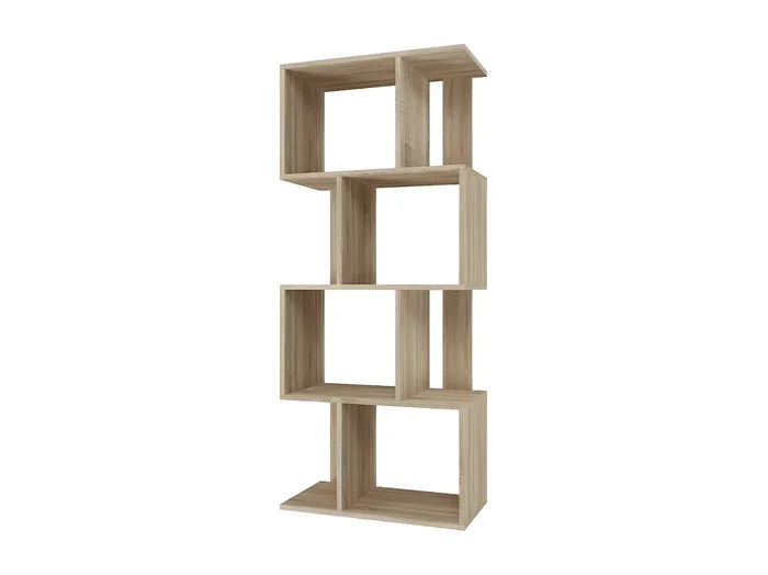 GILDA – Librería modular de estilo moderno – Dimensiones 59,5x30x140 cm – Mueble separador de ambientes