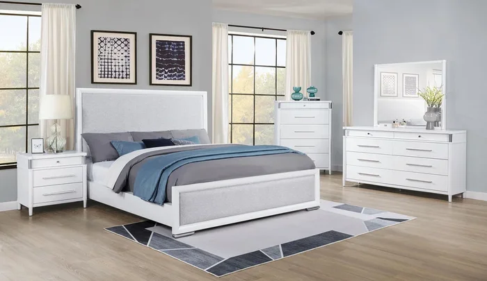 Gracemont White 5-Piece Eastern King Bedroom Set