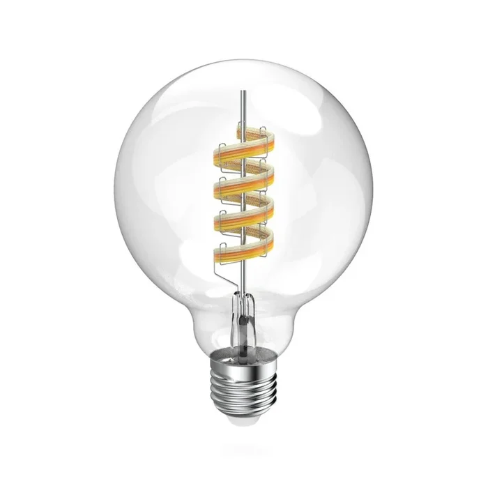 Hama Filamento LED Inteligente E27 G95, WLAN, Mate, 4,9 W, RGBW