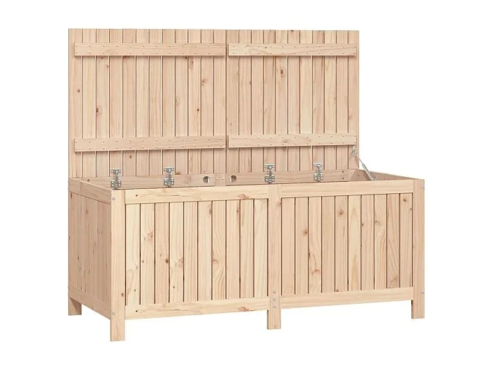 Hara Caja de almacenaje jardín madera maciza de pino 147x68x64 cm