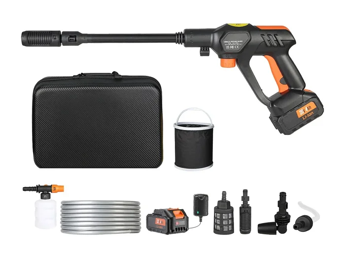 Hidrolavadora Inalámbrica SucceBuy, Pistola Rociadora de Agua Portátil para Auto, 652 PSI
