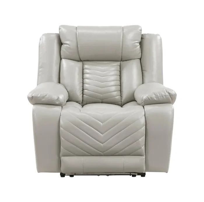 Huron Gray Power Reclining Chair