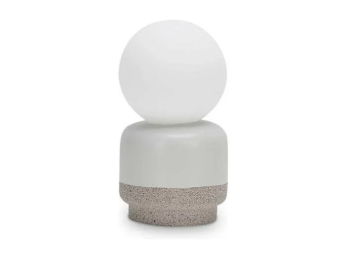Ideal Lux CREAM Lámpara de Mesa Globe Cemento 19cm