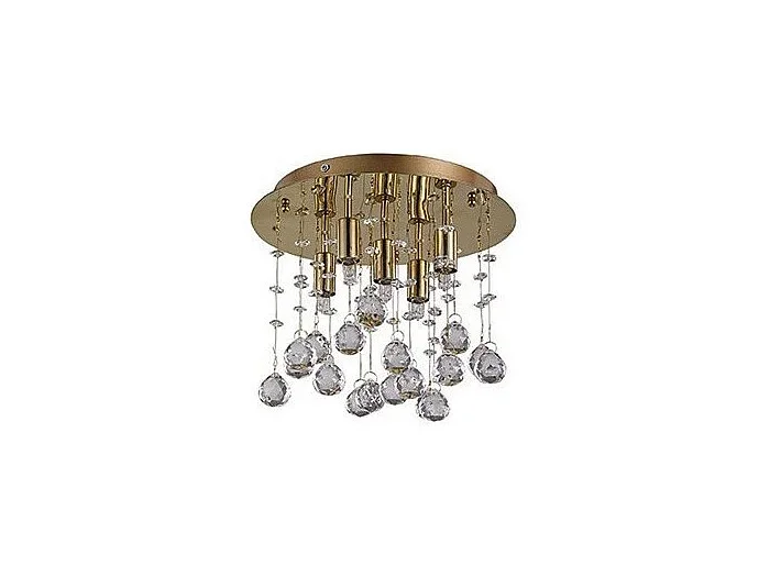 Ideal Lux Moonlight – Colgante de techo pequeño de 5 luces Dorado, G9