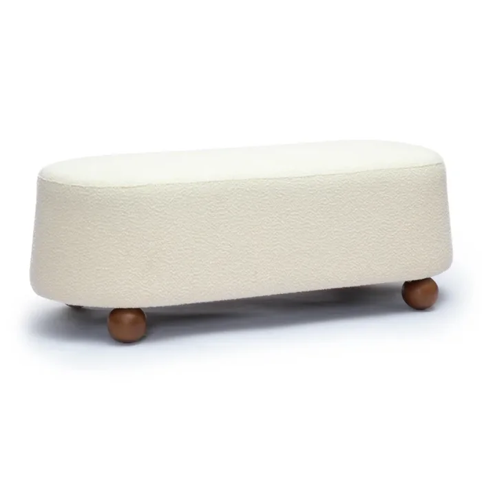 Jaine Boucle Large Ottoman