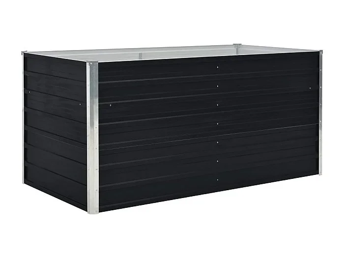 Jardinera 160 x 80 x 45 cm acero galvanizado antracita 02_0000792