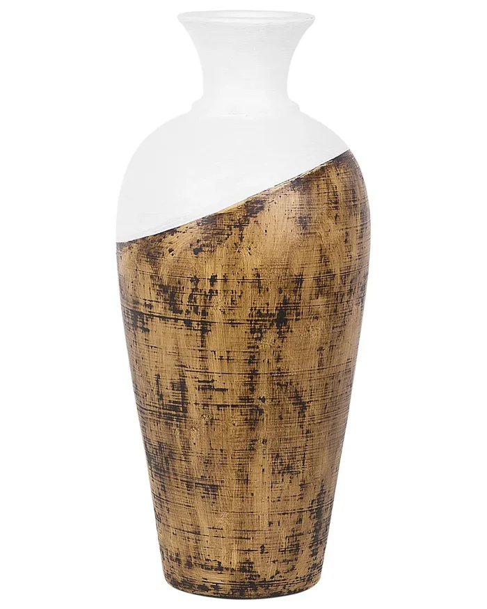 Jarrón decorativo BONA Cerámica 45 cm Blanco