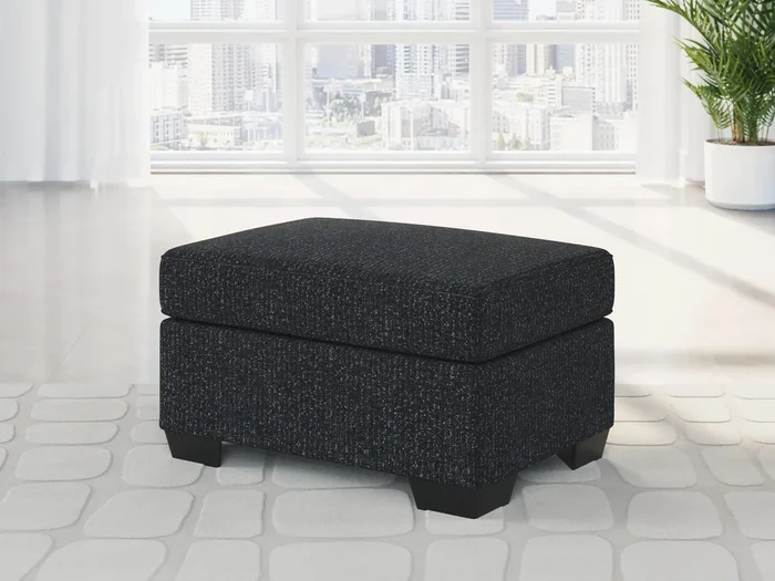 Jasmine Coal Peaks Ottoman