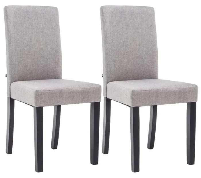 Juego de 2 sillas de comedor Ina de tela