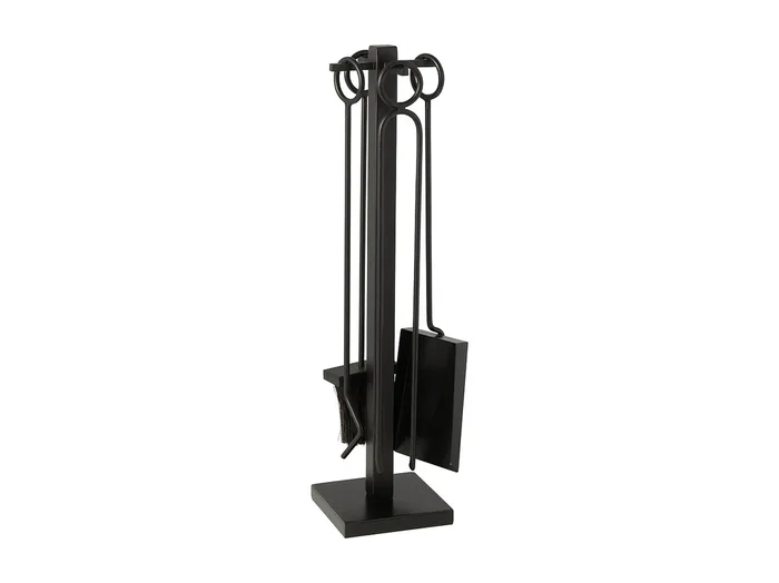 Juego de 4 utensilios para chimenea de metal