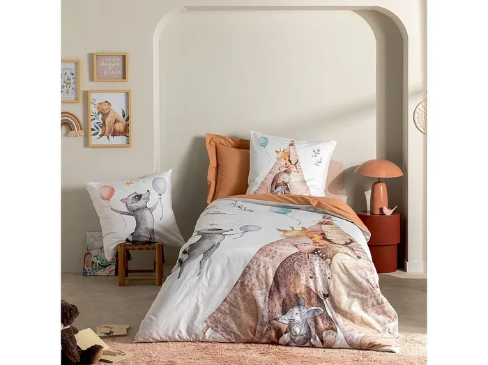 Juego de funda nórdica de animales del bosque 200 x 200 cm
