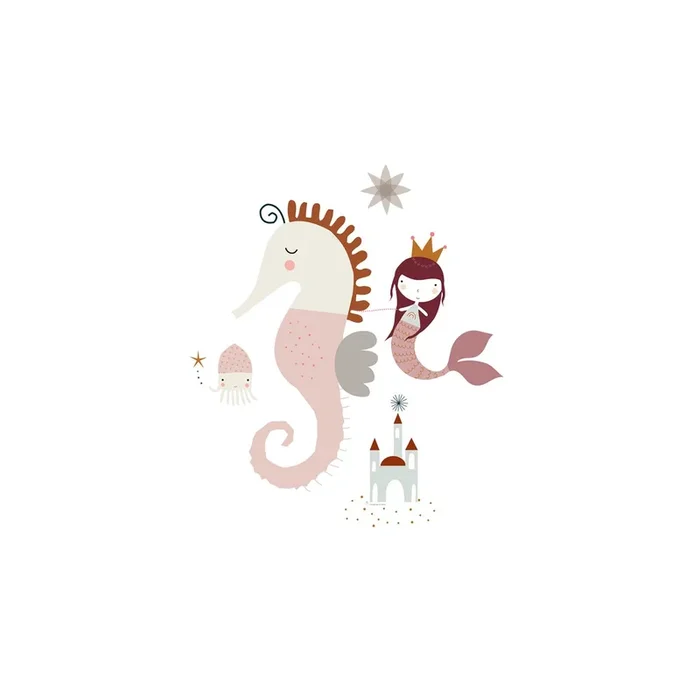 JUEGO DE SÁBANA CUNA/MAXICUNA SEAHORSE CUNA 60 CM