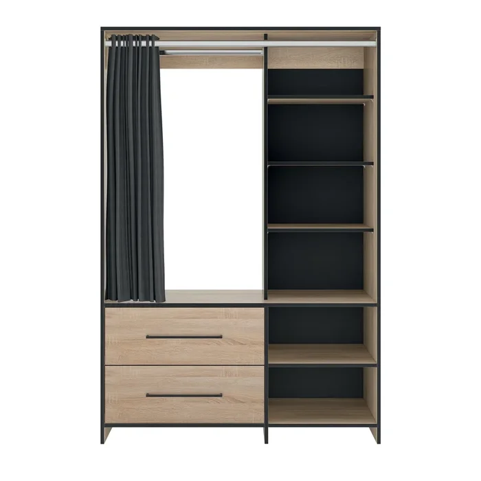 Jungo Armario Roble Natural y Negro – SYMBIOSIS