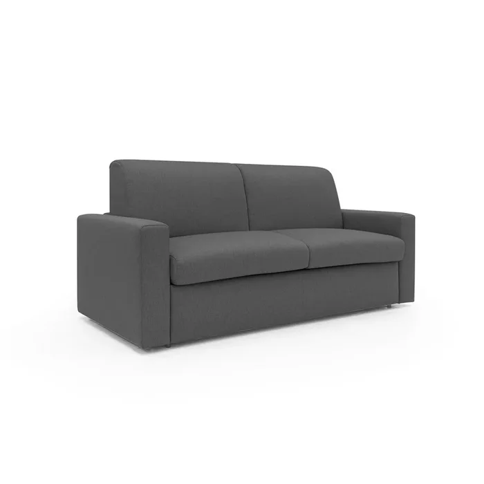 Kansas Sofá cama convertible H20 cm en tela impermeable 192 cm (mat. 140×197) Antracita