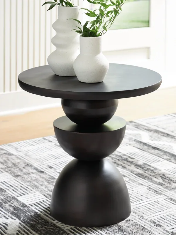 Kurtson Bronze Finish Accent Table