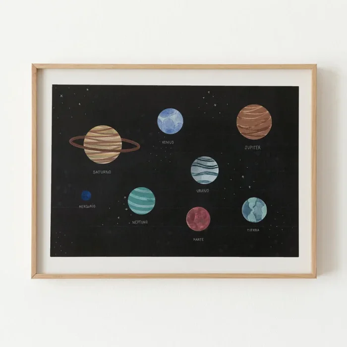 Lámina Planetas Multicolor – Kenay Home