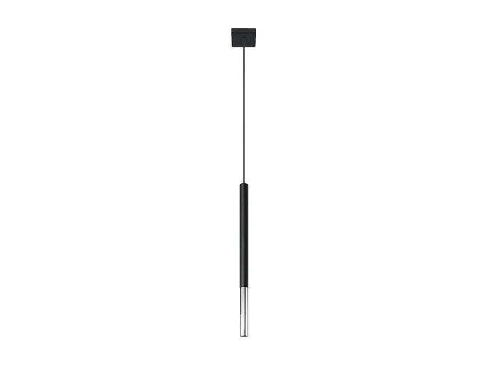 Lampada a sospensione sottile da 8 cm nera, cromata G9 Lámpara colgante Slim de 8 cm Negro, Cromo G9