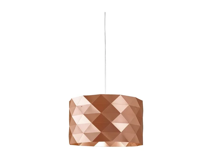 Lampadario Moderno Prisma Polilux ® Rame E Metallo Cromo 5 Luci E27