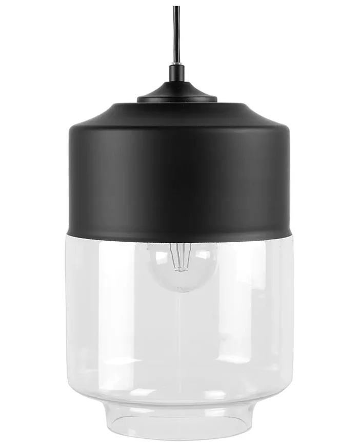 Lámpara colgante JURUA Vidrio Negro